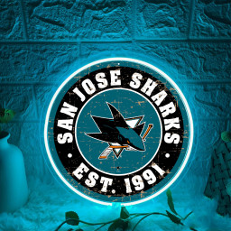 San Jose Sharks Ice Hockey UV Sign