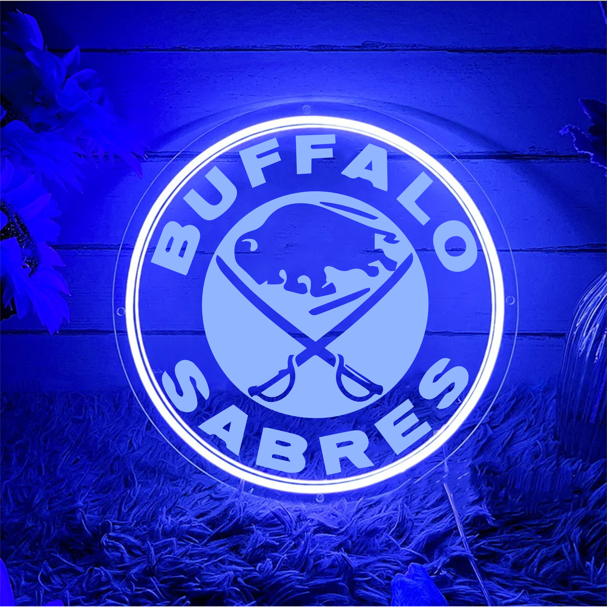 Ice Hockey Buffalo Sabres Laser Sign Wall Decor