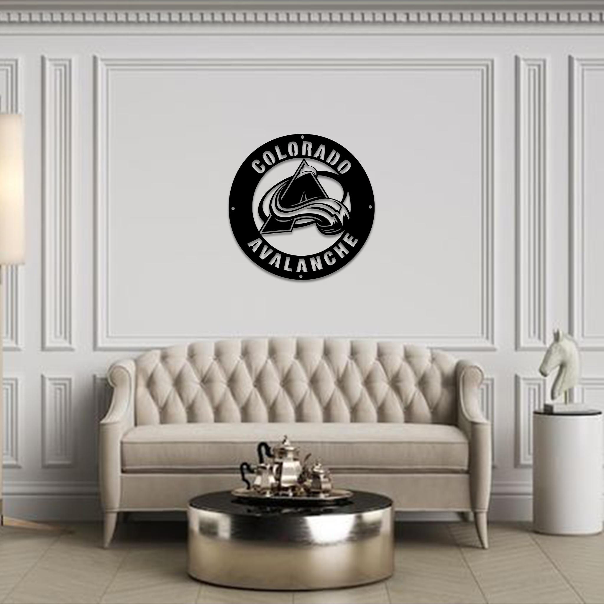 Colorado Avalanche Ice Hockey Metal Signs