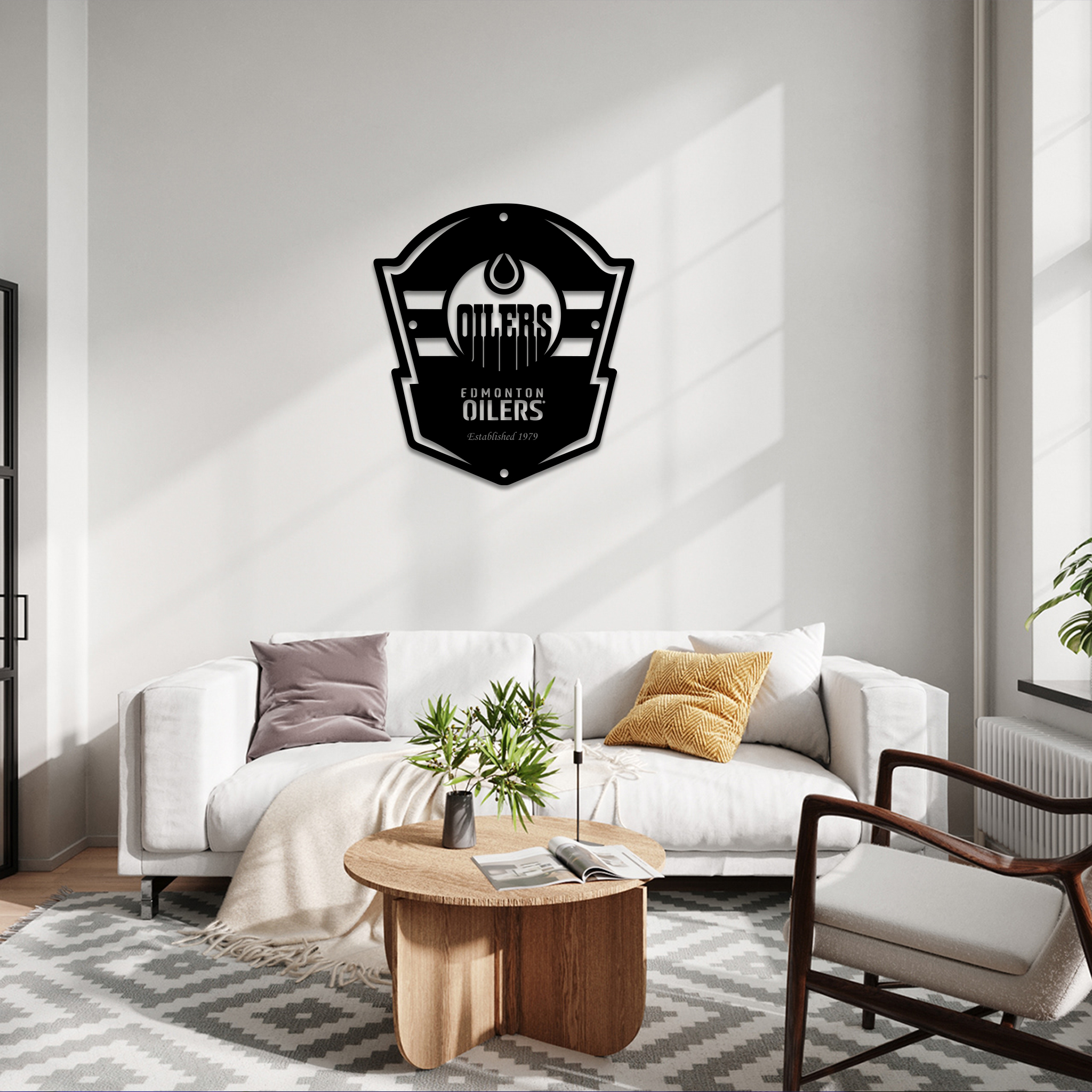 Edmonton Oilers Ice Hockey Metal Signs Wall Decor