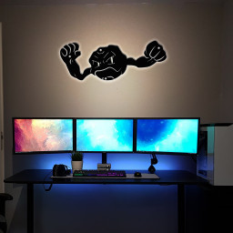 Pokemon Geodude Metal Signs