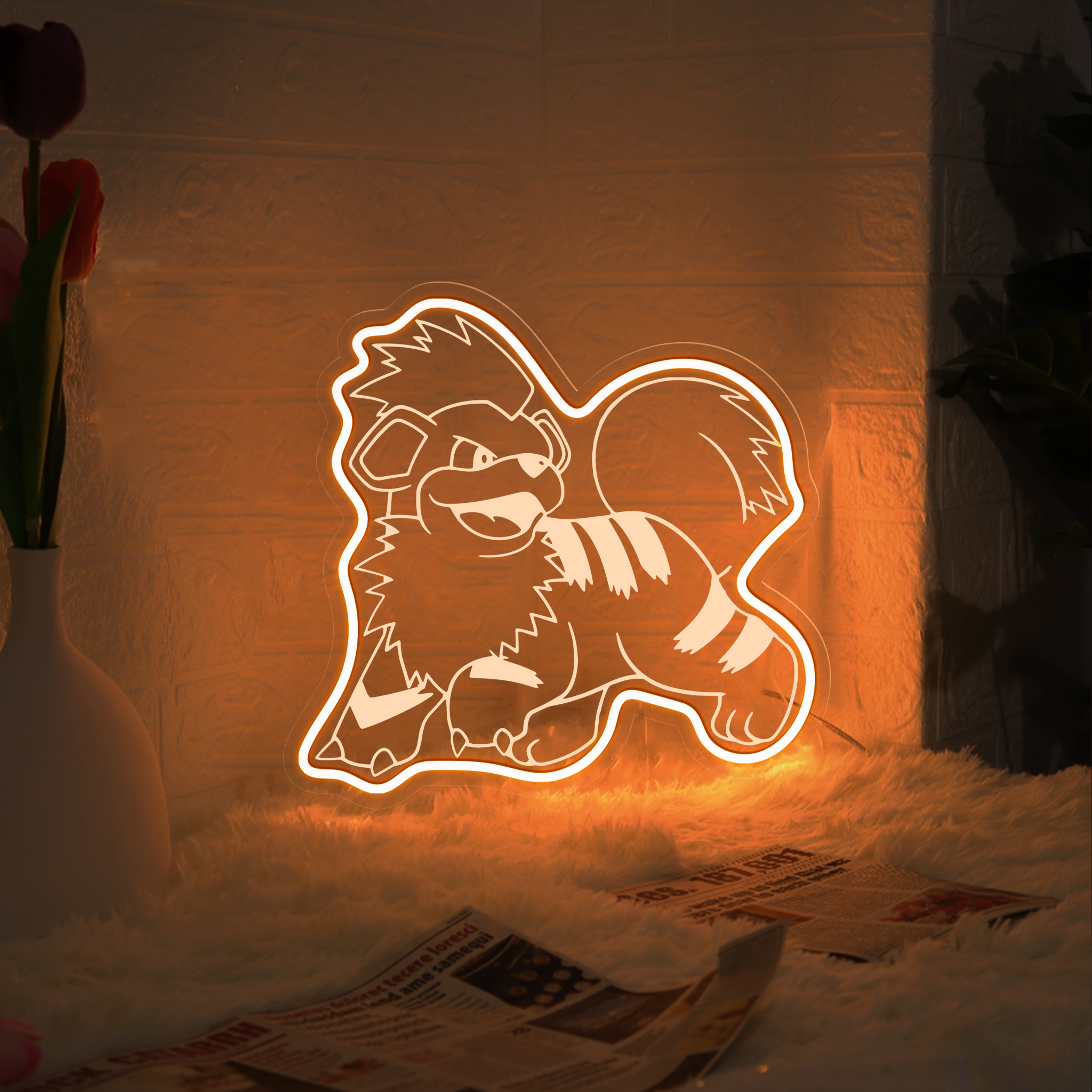 Growlithe Pokemon Laser Signs