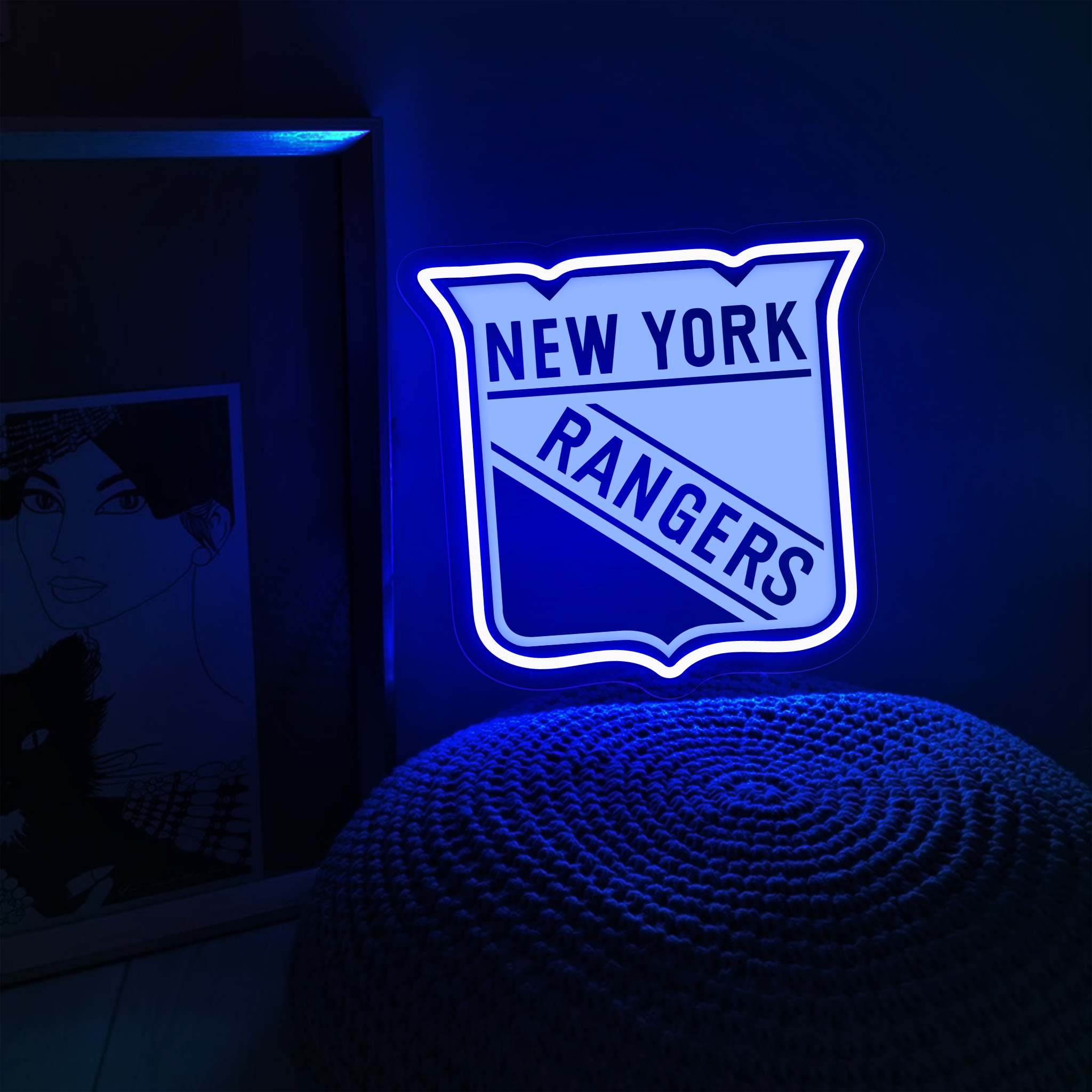 Ice Hockey New York Rangers Laser Sign
