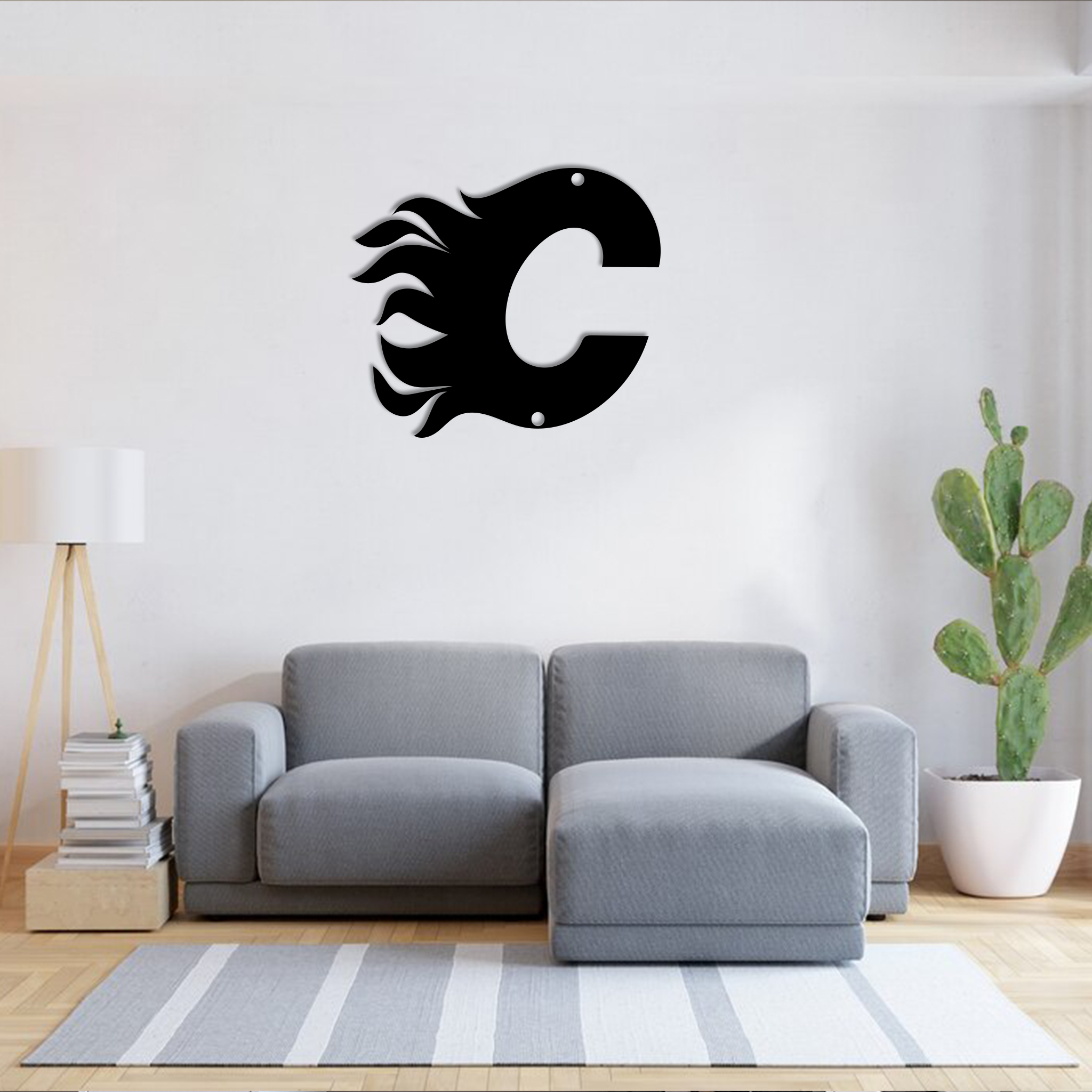 Calgary Flames Ice Hockey Metal Signs