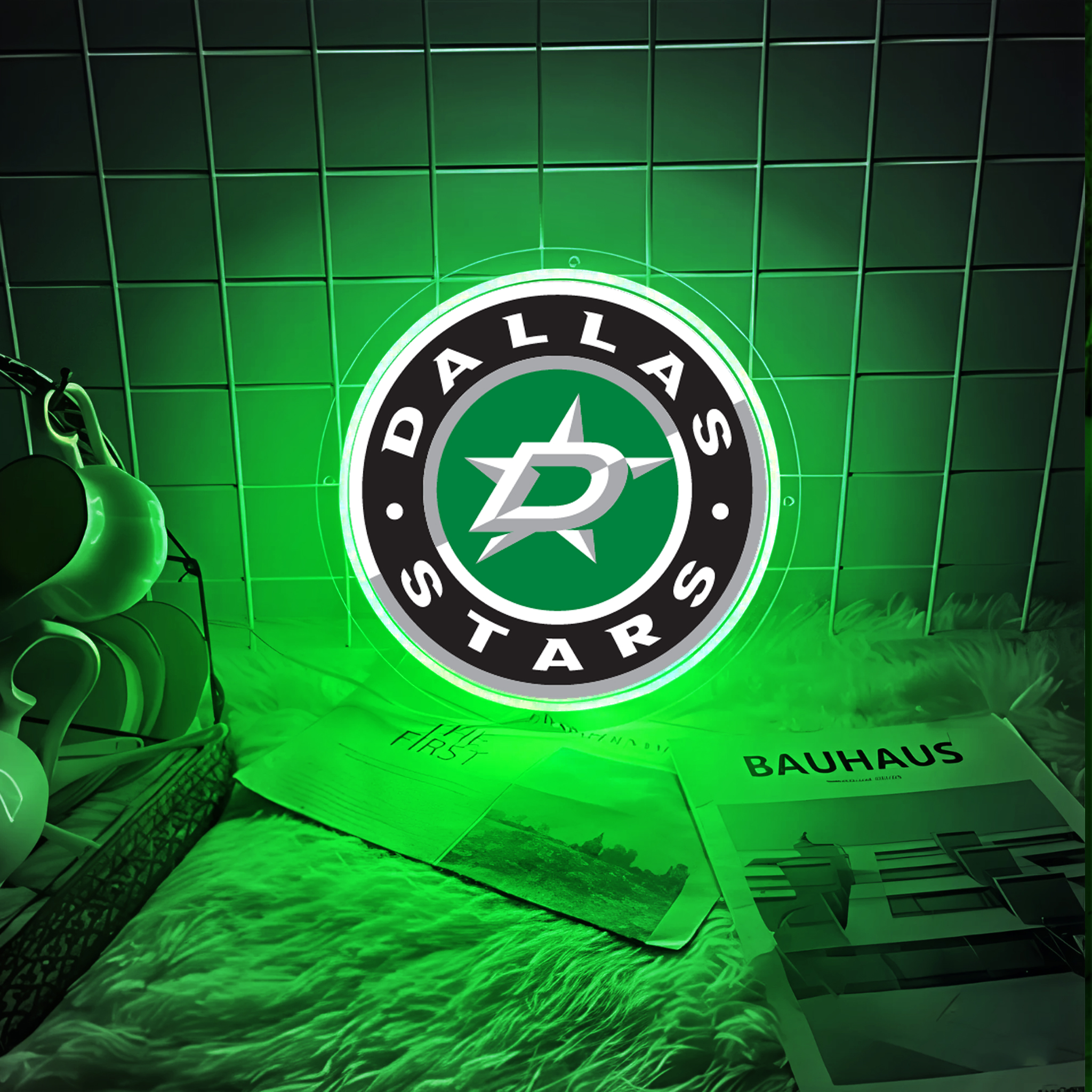 Dallas Stars Ice Hockey UV Signs