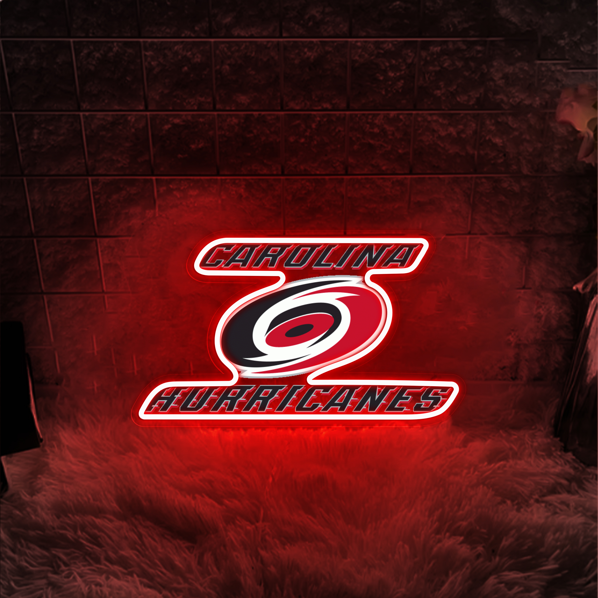 Carolina Hurricanes Ice Hockey UV Signs Wall Decor