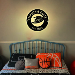 Anaheim Ducks Ice Hockey Metal Sign