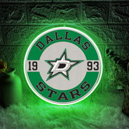 Dallas Stars Ice Hockey UV Sign Wall Decor