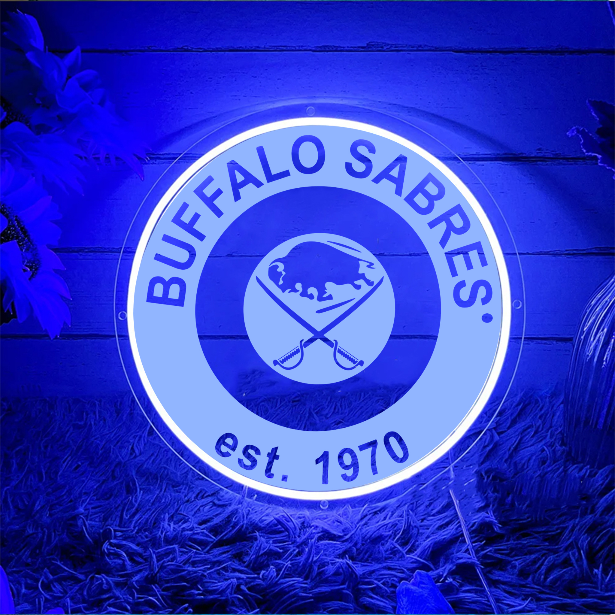 Buffalo Sabres Ice Hockey Laser Sign