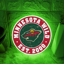 Minnesota Wild Ice Hockey UV Sign Wall Decor
