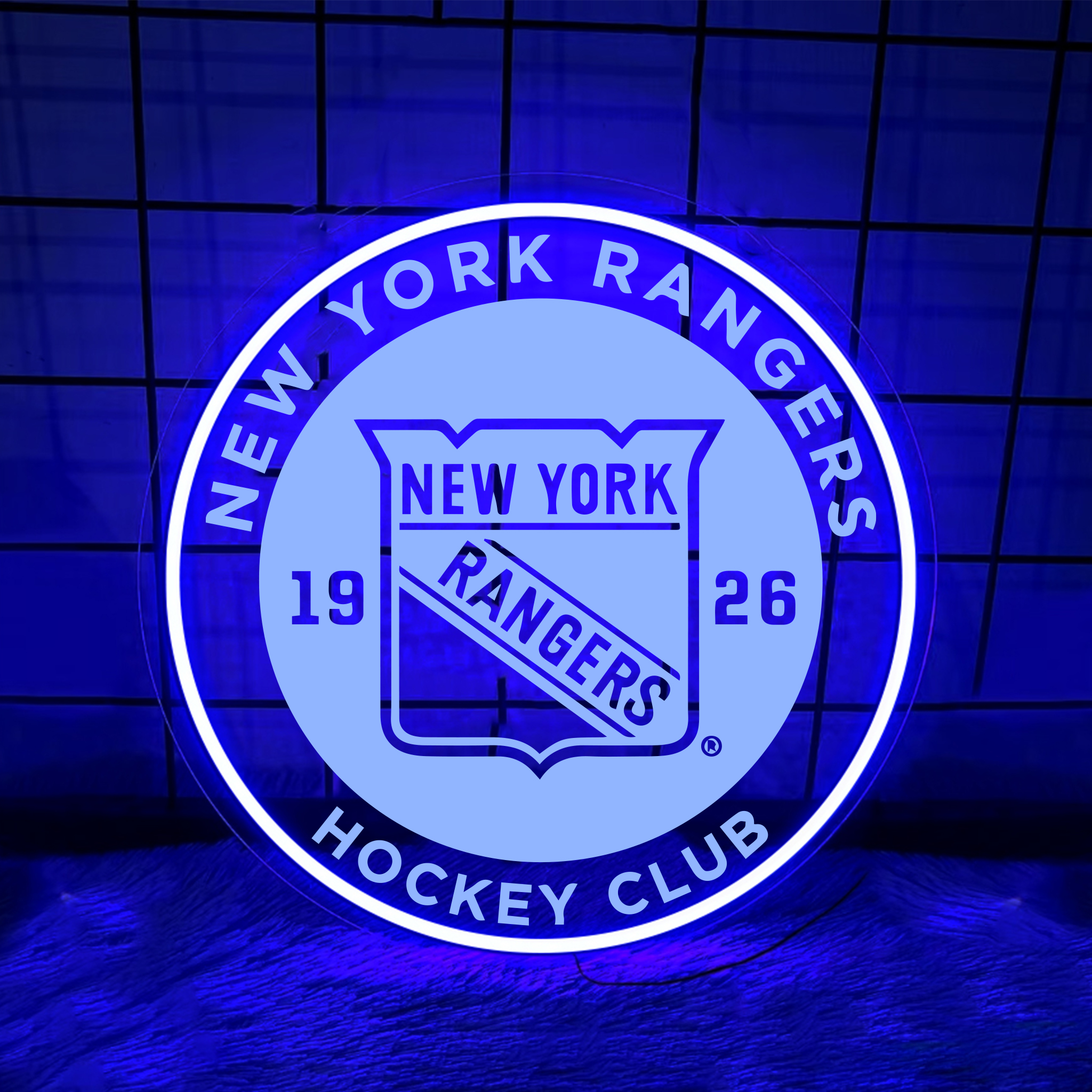 New York Rangers Ice Hockey Laser Signs