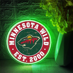 Minnesota Wild Ice Hockey UV Sign Wall Decor