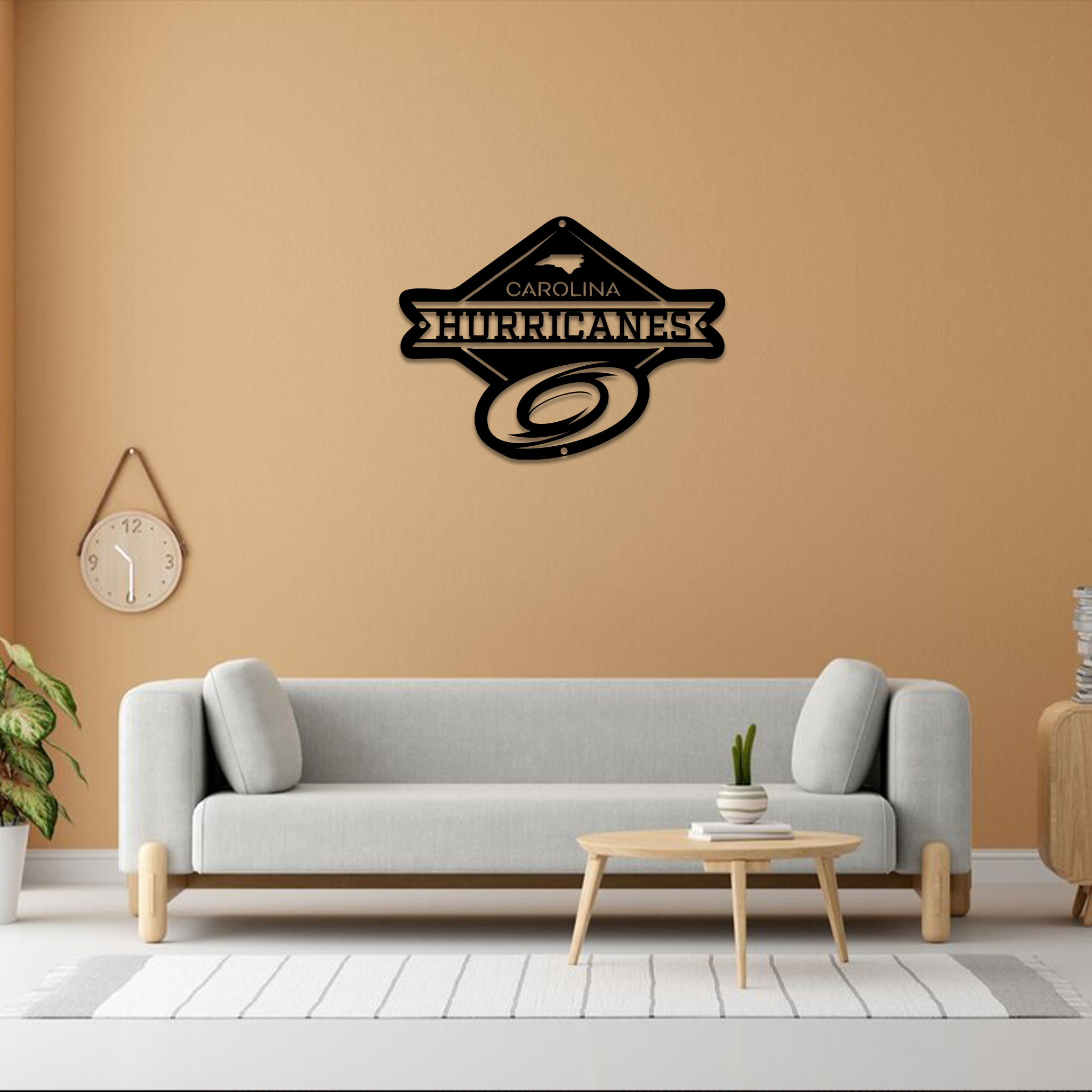 Carolina Hurricanes Ice Hockey Metal Sign