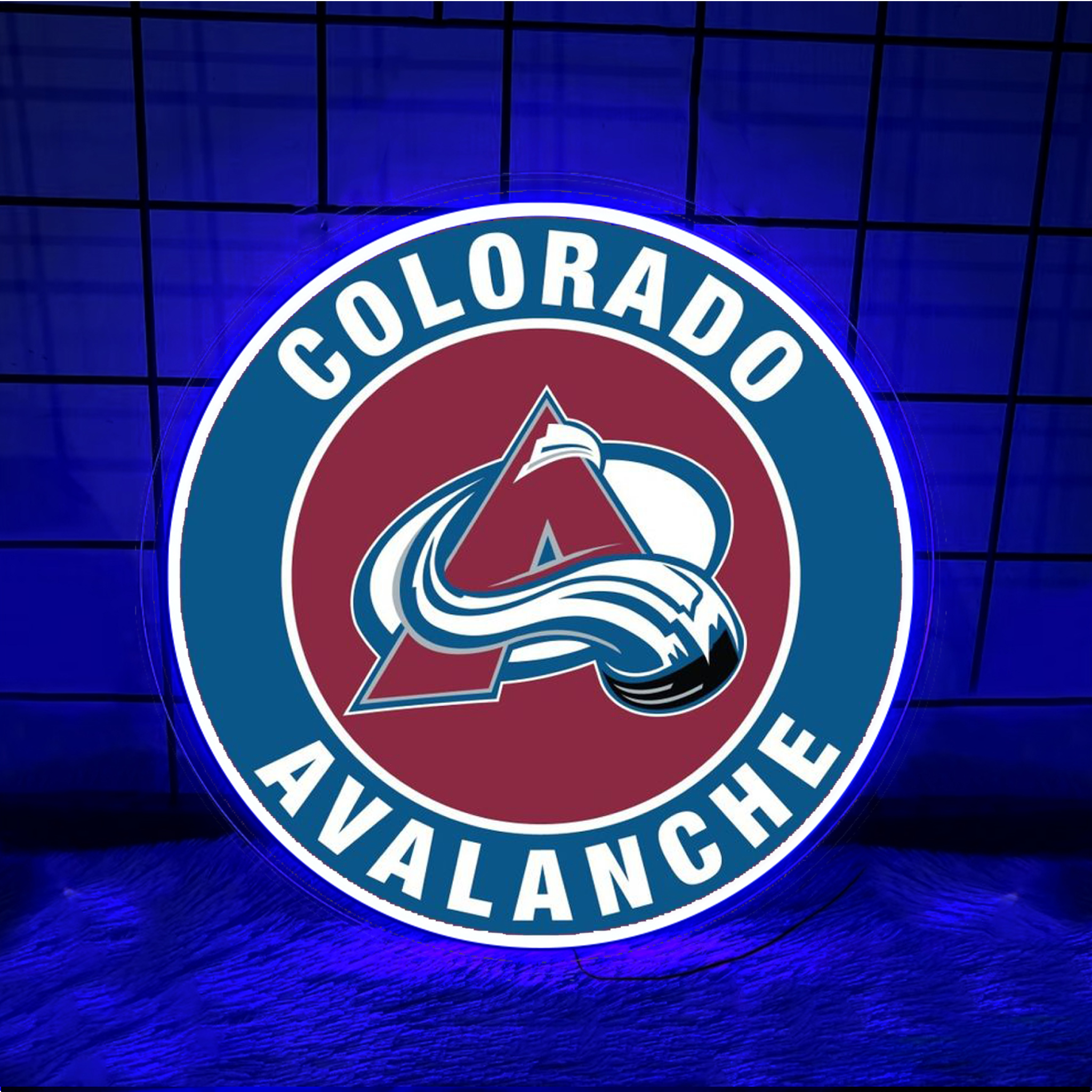 Colorado Avalanche Ice Hockey UV Signs