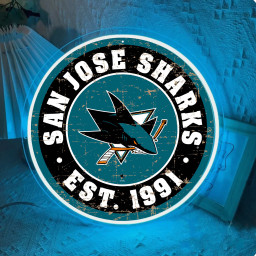 San Jose Sharks Ice Hockey UV Sign