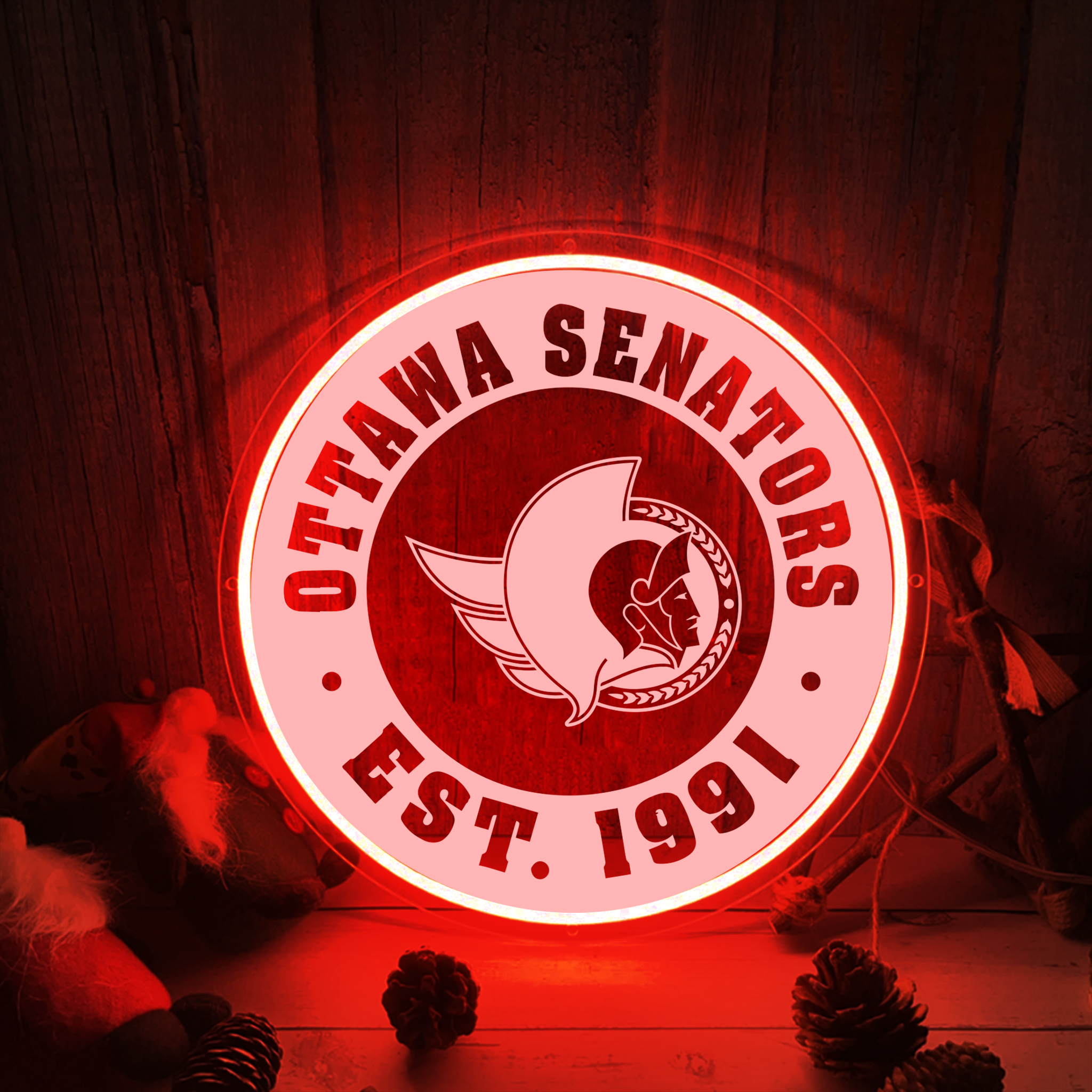 Ice Hockey Ottawa Senators Laser Sign