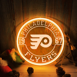 Philadelphia Flyers Ice Hockey Laser Signs