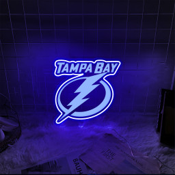 Ice Hockey Tampa Bay Lightning Laser Sign Wall Decor