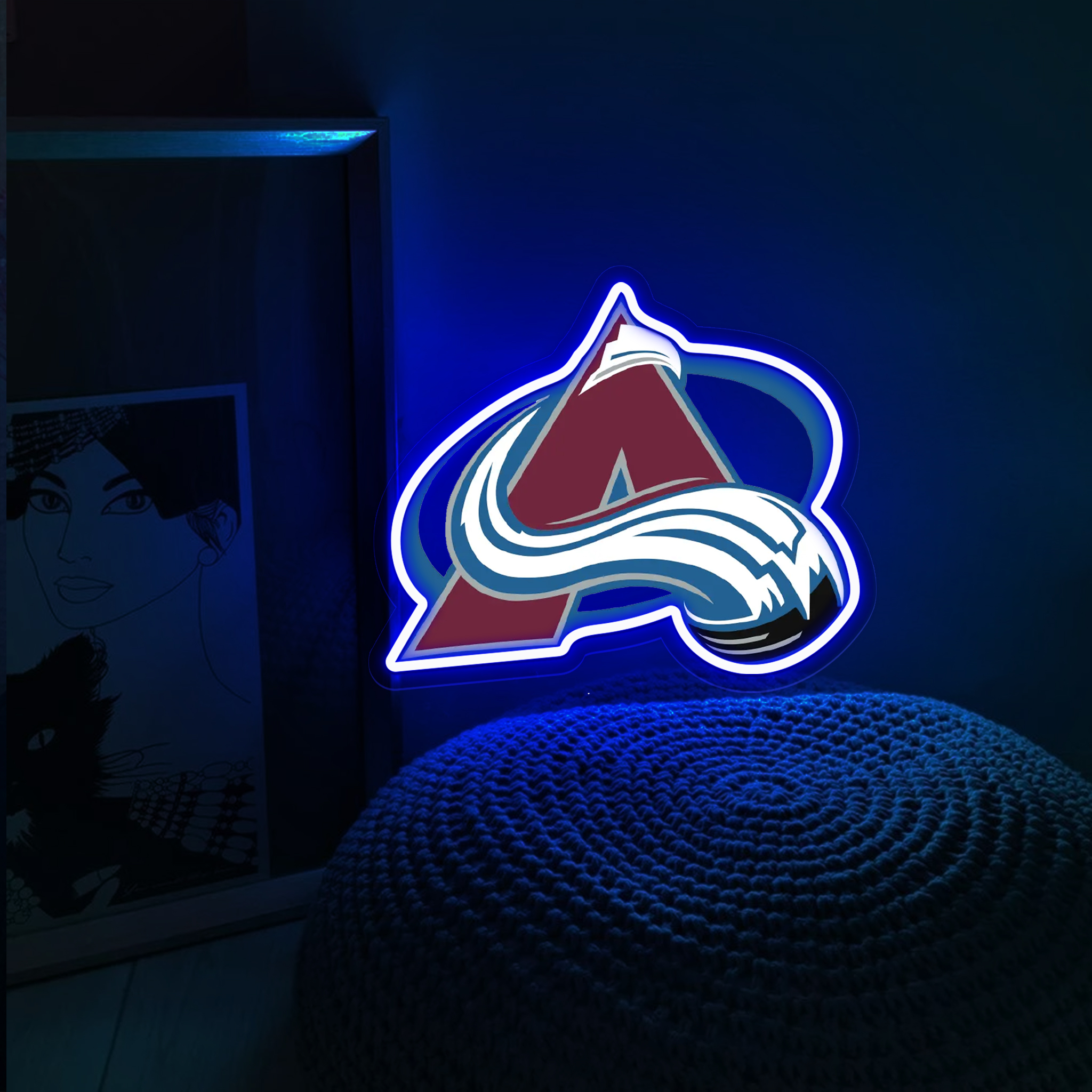 Colorado Avalanche Ice Hockey UV Sign