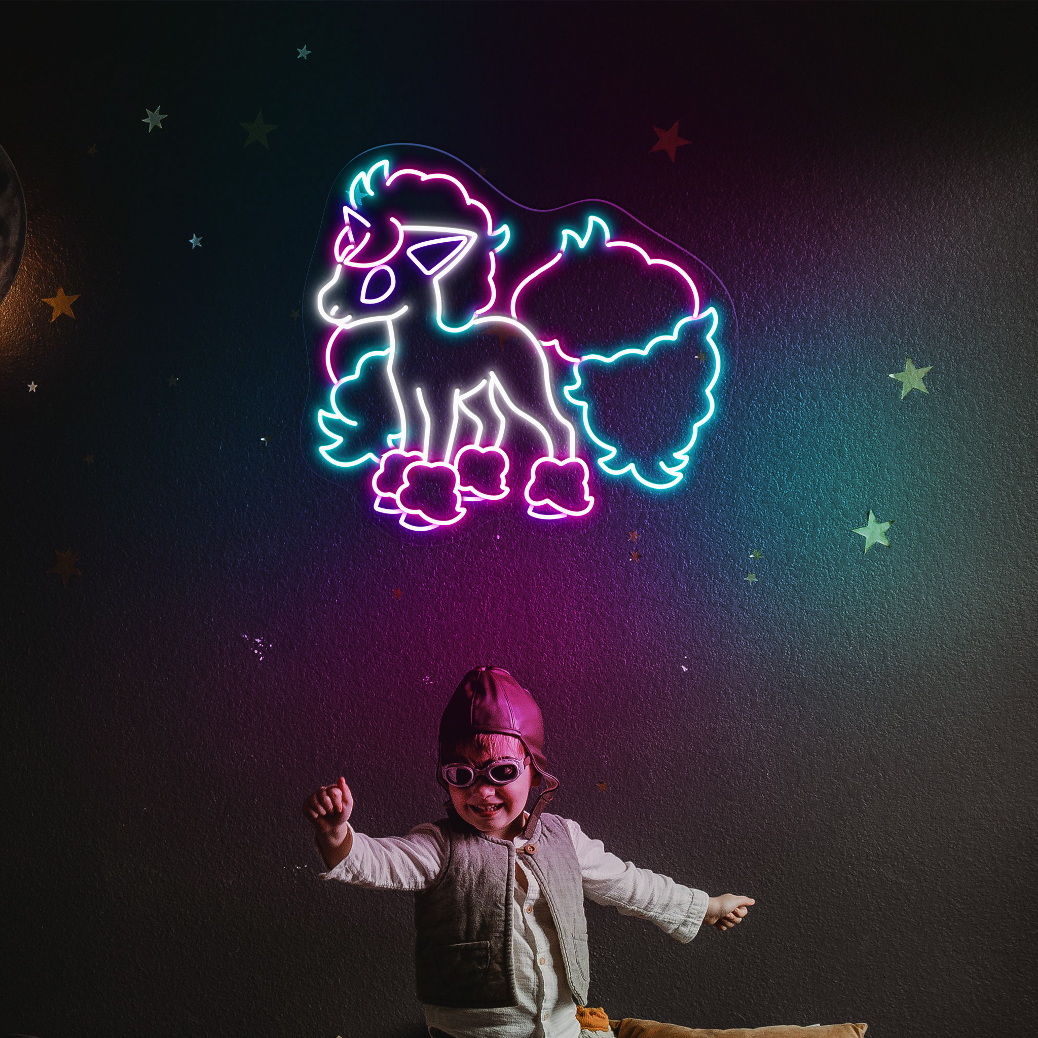 Ponyta Pokemon Neon Signs