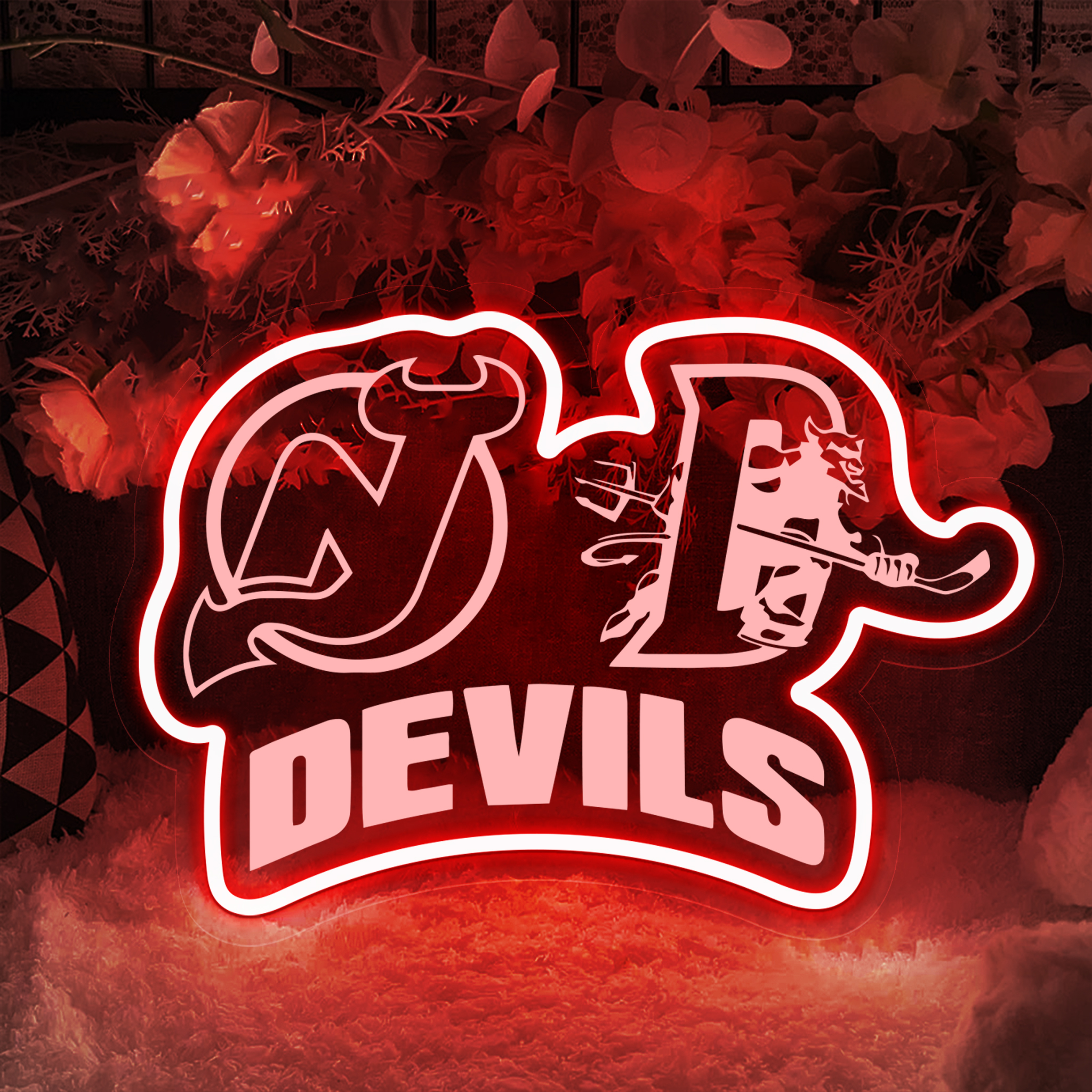 Ice Hockey New Jersey Devils Laser Signs