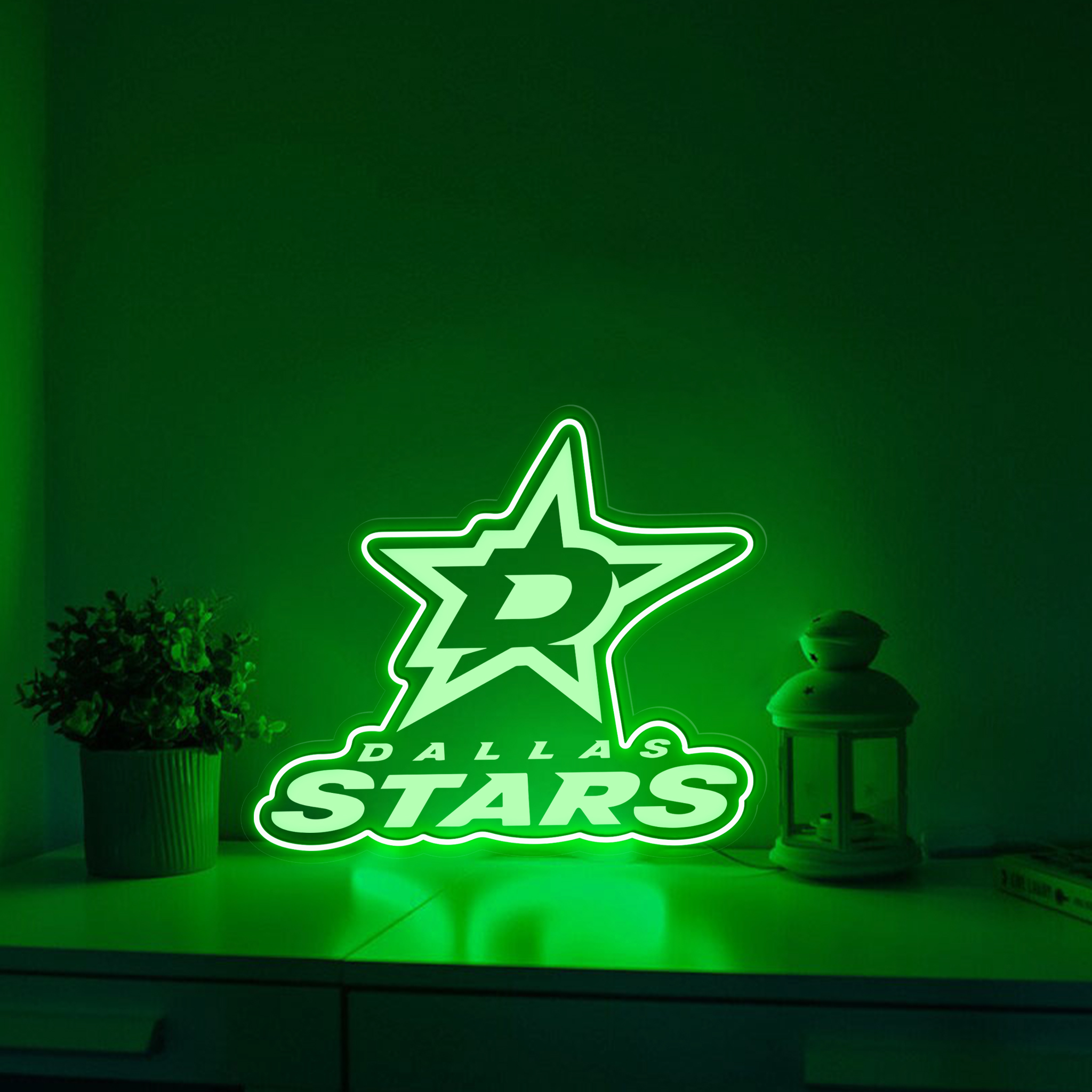 Ice Hockey Dallas Stars Laser Sign