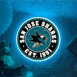 San Jose Sharks Ice Hockey UV Sign