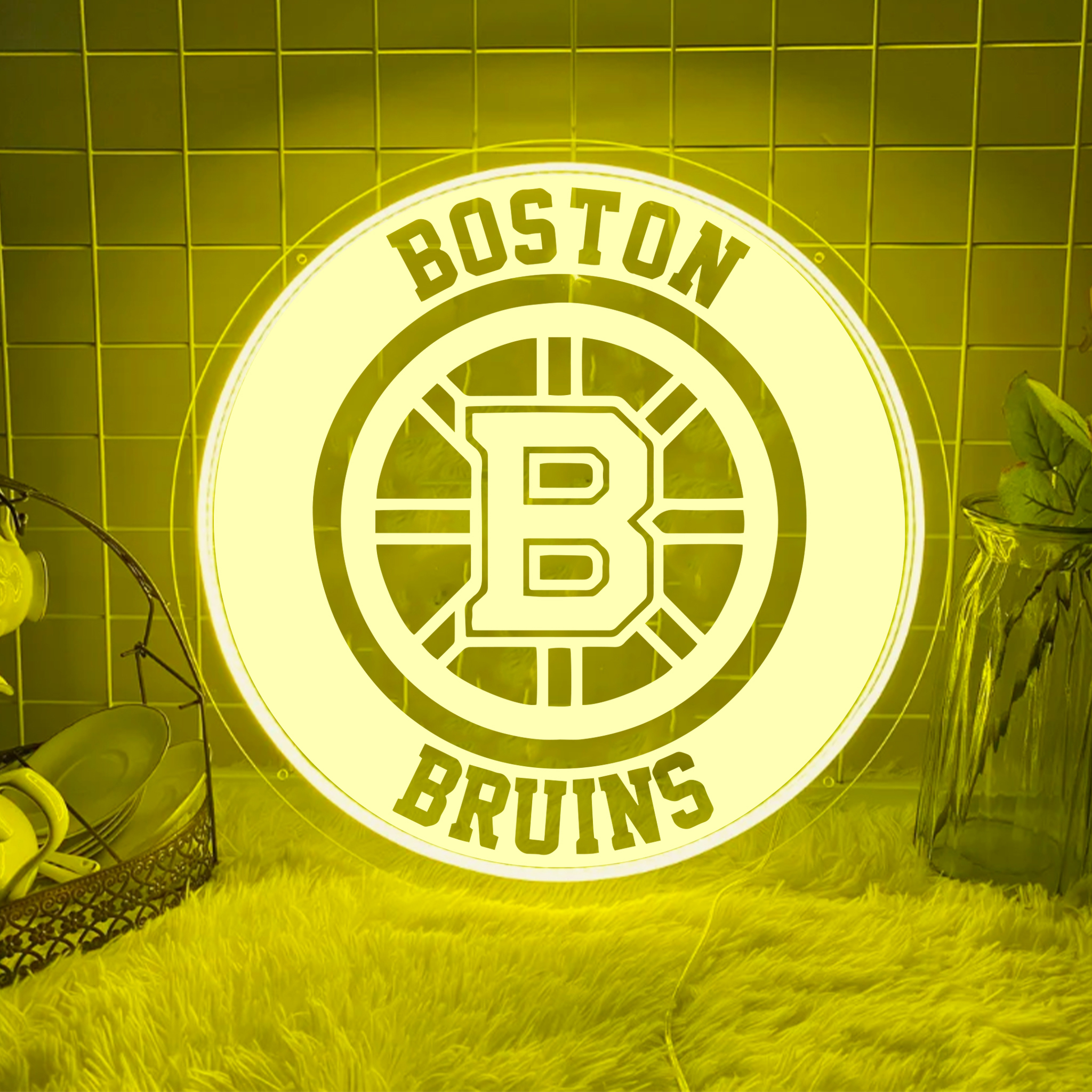 Ice Hockey Boston Bruins Laser Signs