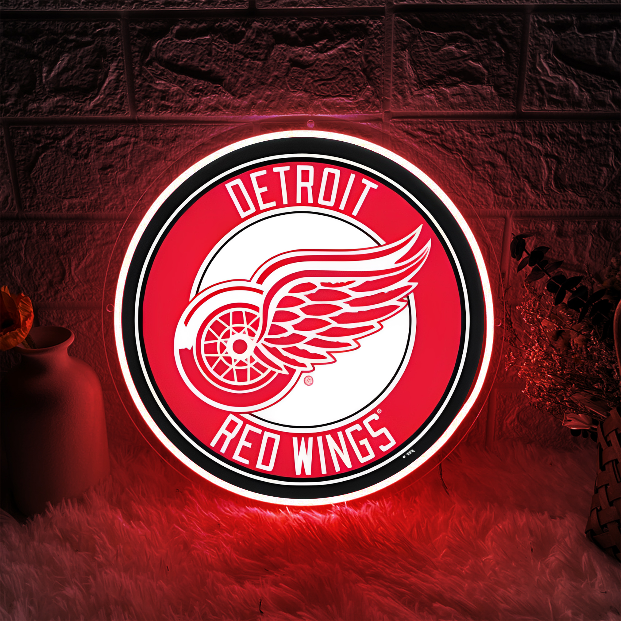 Detroit Red Wings Ice Hockey UV Signs
