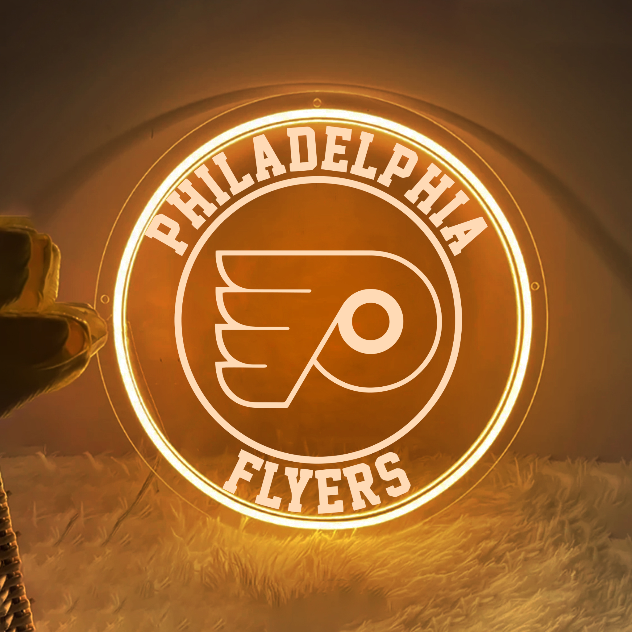 Philadelphia Flyers Ice Hockey Laser Signs Wall Decor