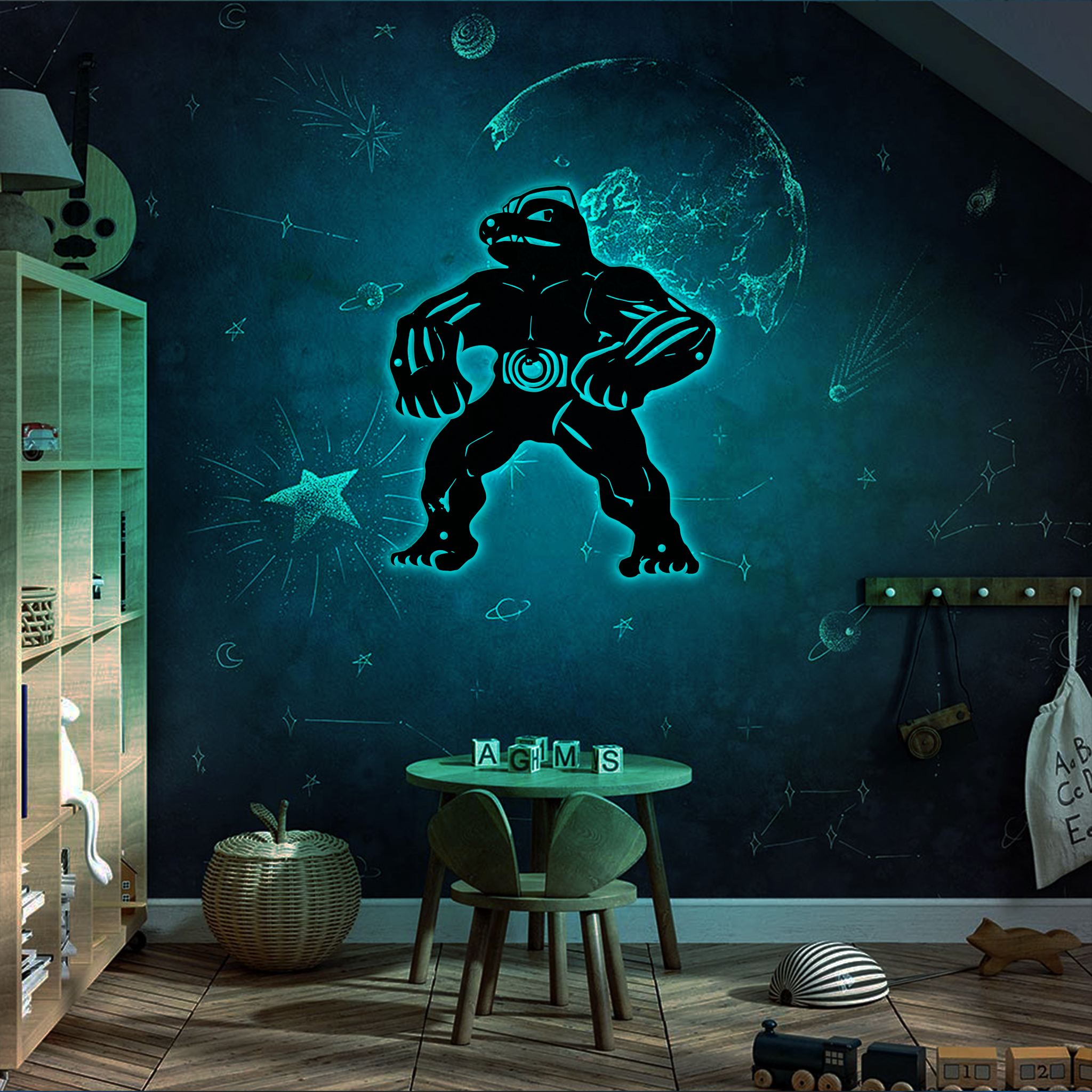 Machoke Pokemon Metal Signs