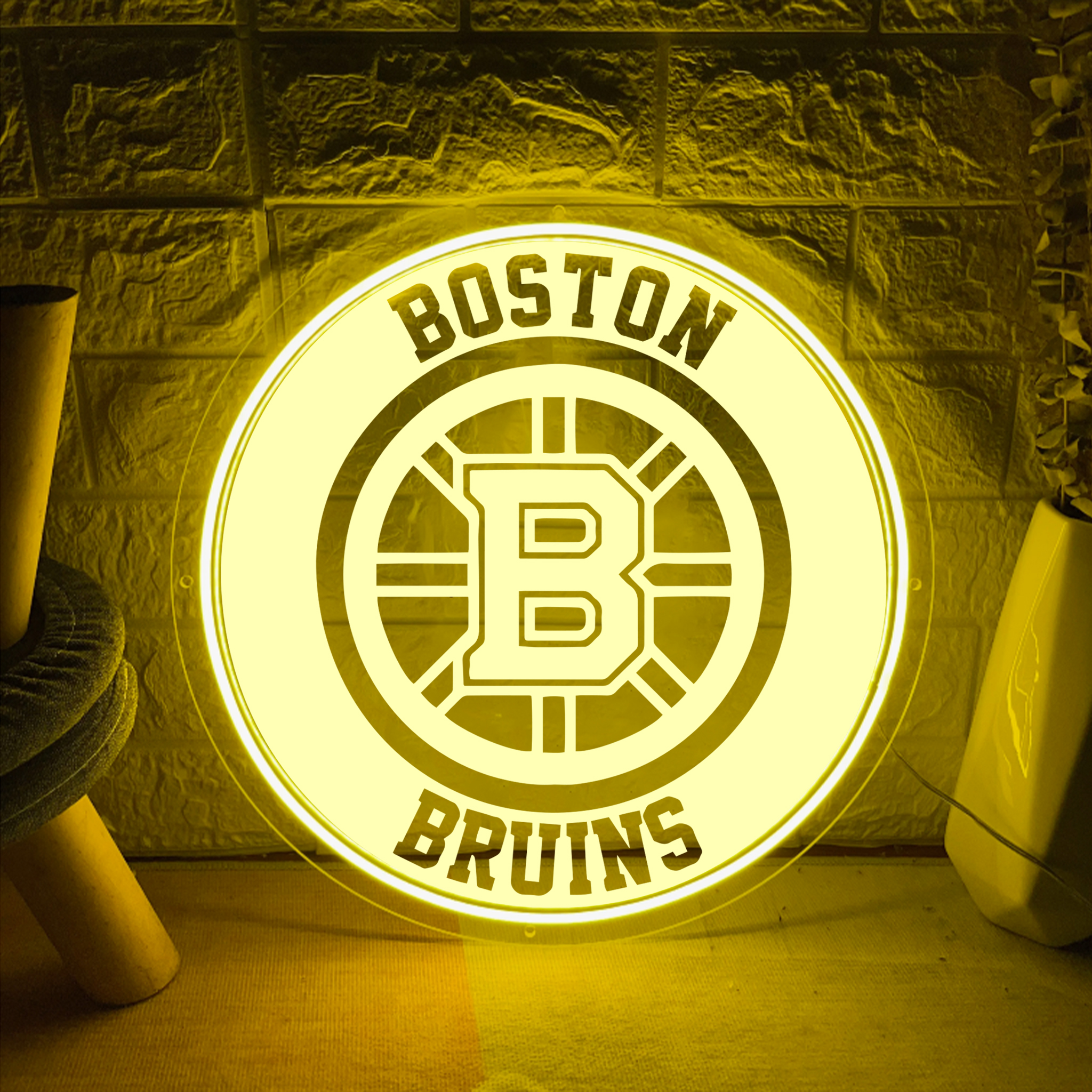 Ice Hockey Boston Bruins Laser Signs