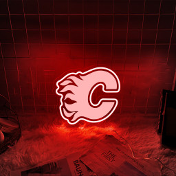 Calgary Flames Ice Hockey Laser Signs