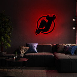 New Jersey Devils Ice Hockey Metal Signs