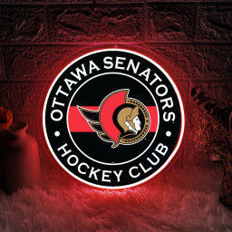 Ice Hockey Ottawa Senators UV Sign Wall Decor