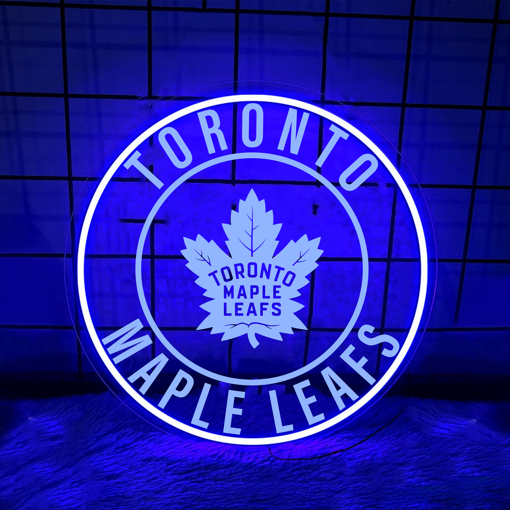 Toronto Maple Leafs Ice Hockey Laser Sign