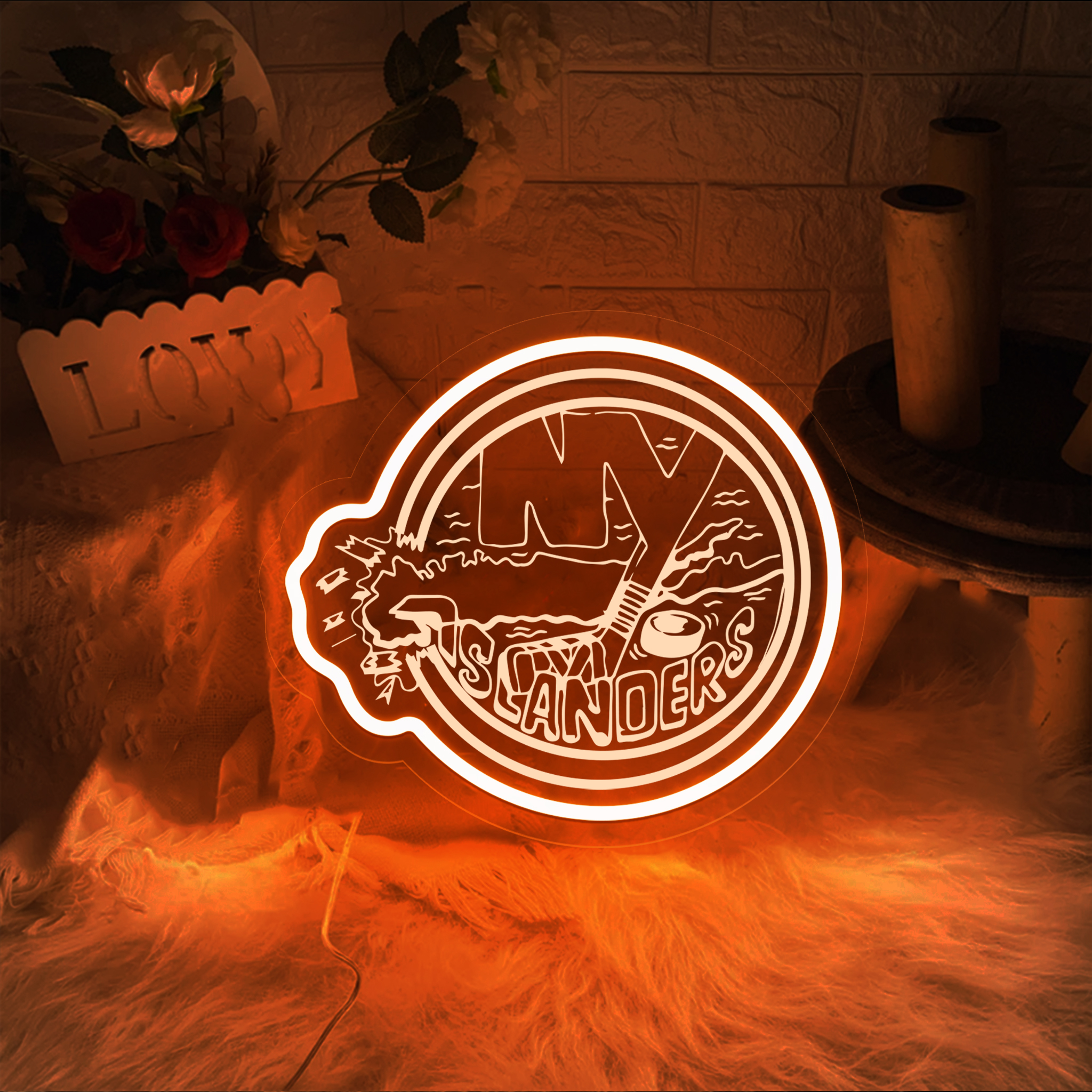 Ice Hockey New York Islanders Laser Sign