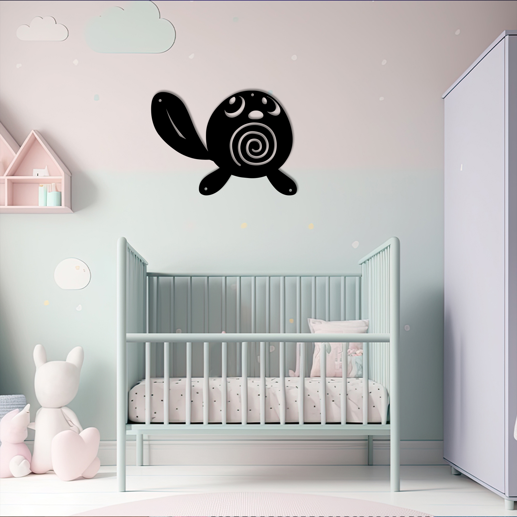Pokemon Poliwag Metal Signs