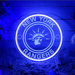 New York Rangers Ice Hockey Laser Signs Wall Decor