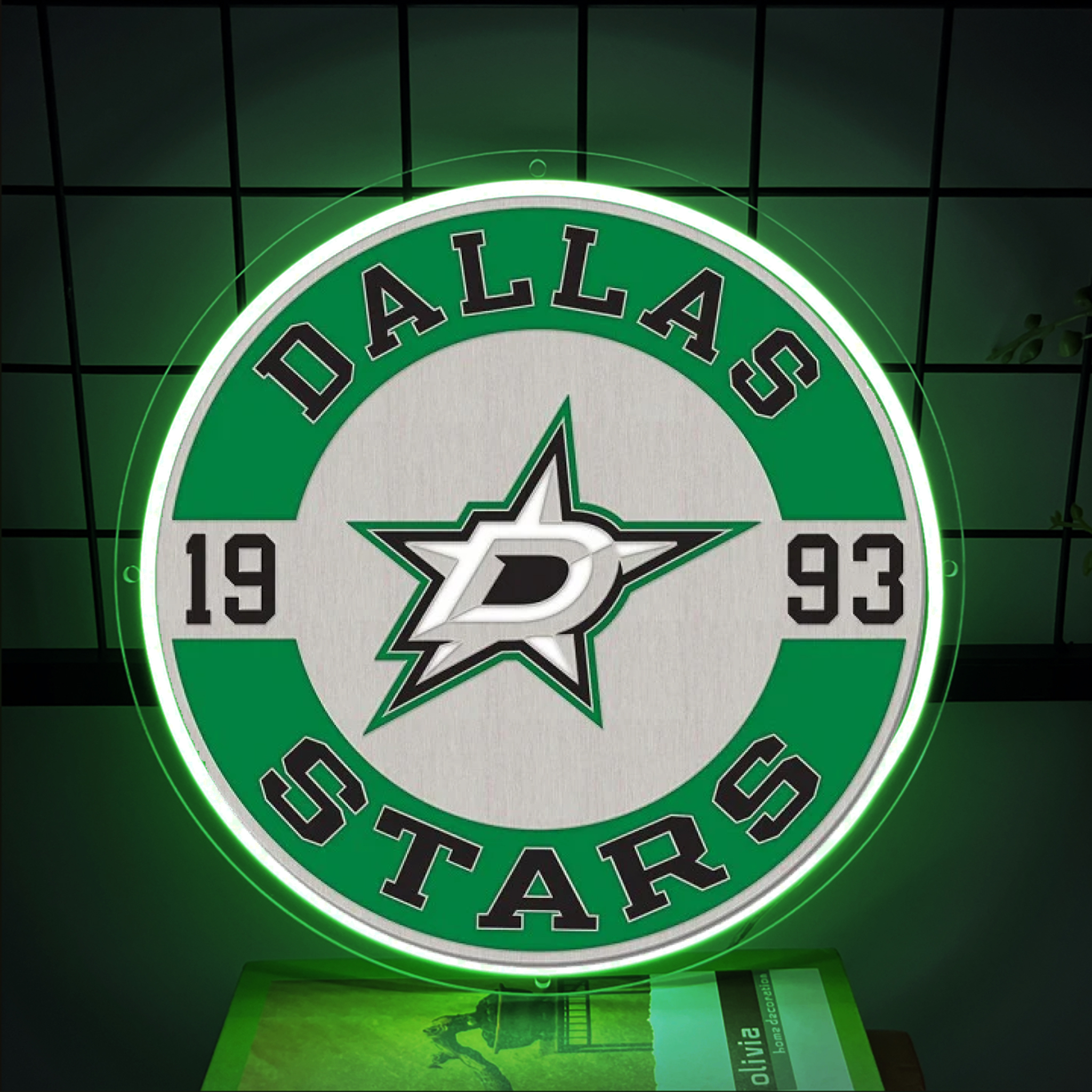Dallas Stars Ice Hockey UV Sign Wall Decor