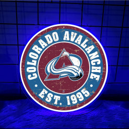 Colorado Avalanche Ice Hockey UV Sign Wall Decor