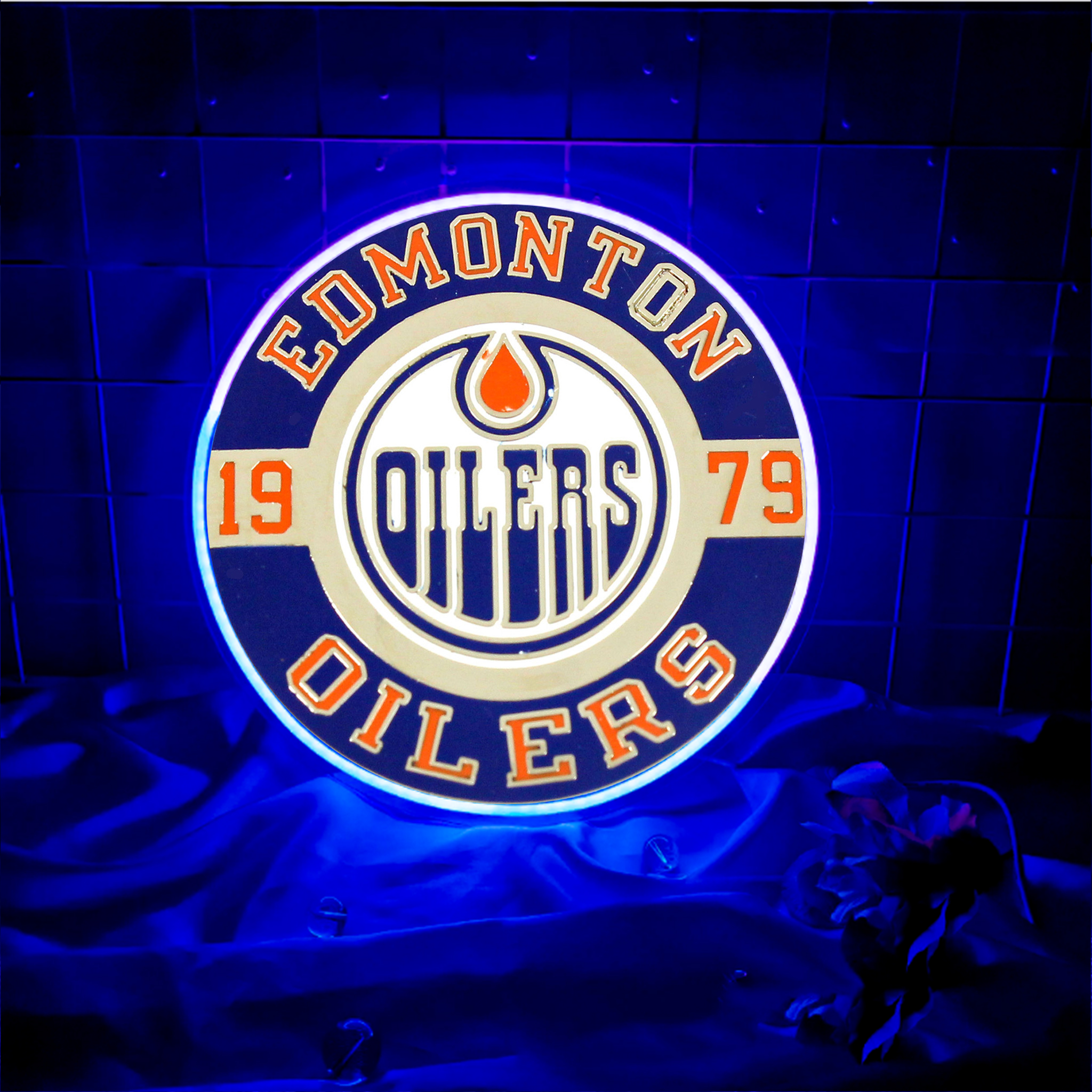 Edmonton Oilers Ice Hockey UV Signs