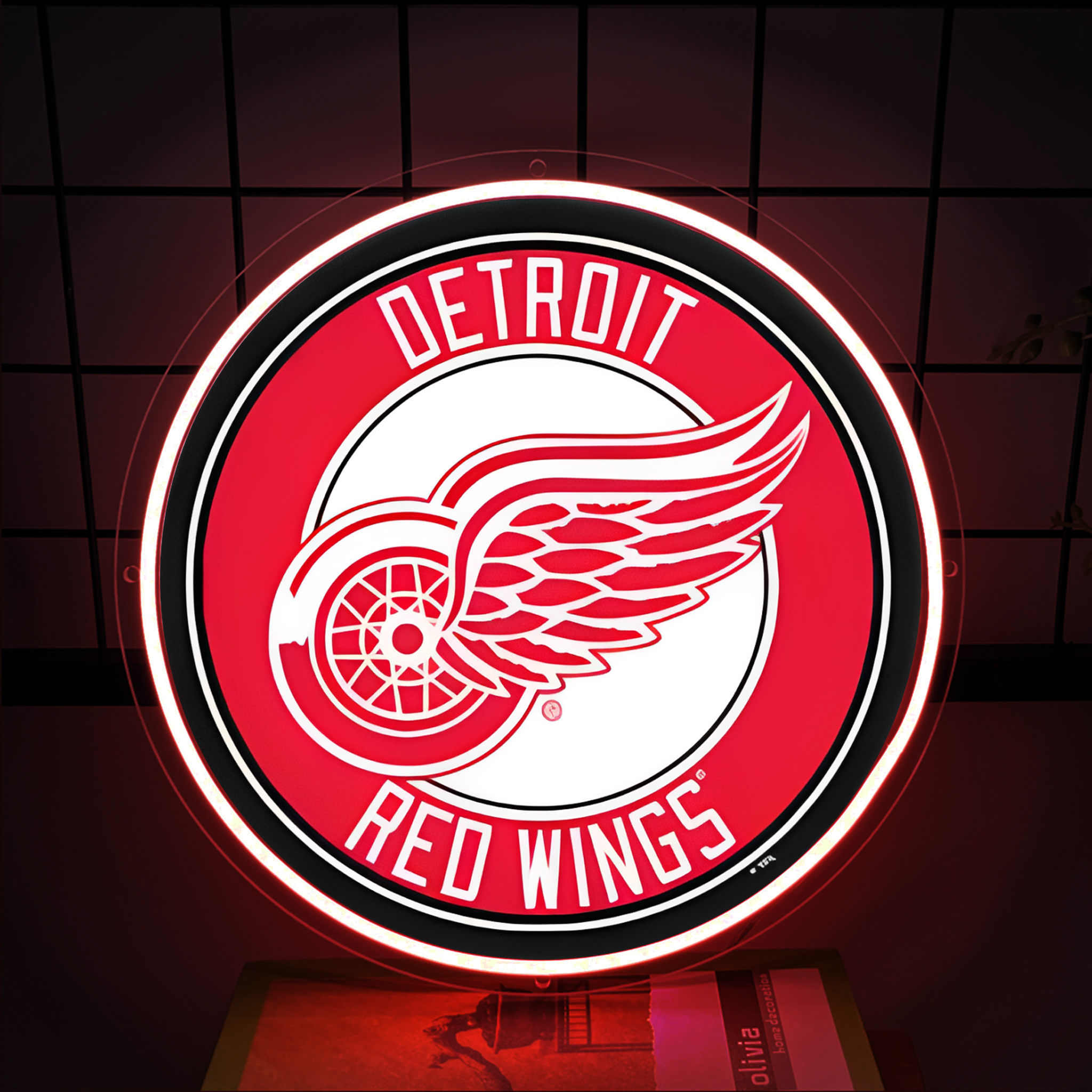 Detroit Red Wings Ice Hockey UV Signs