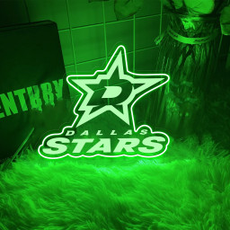 Ice Hockey Dallas Stars Laser Sign