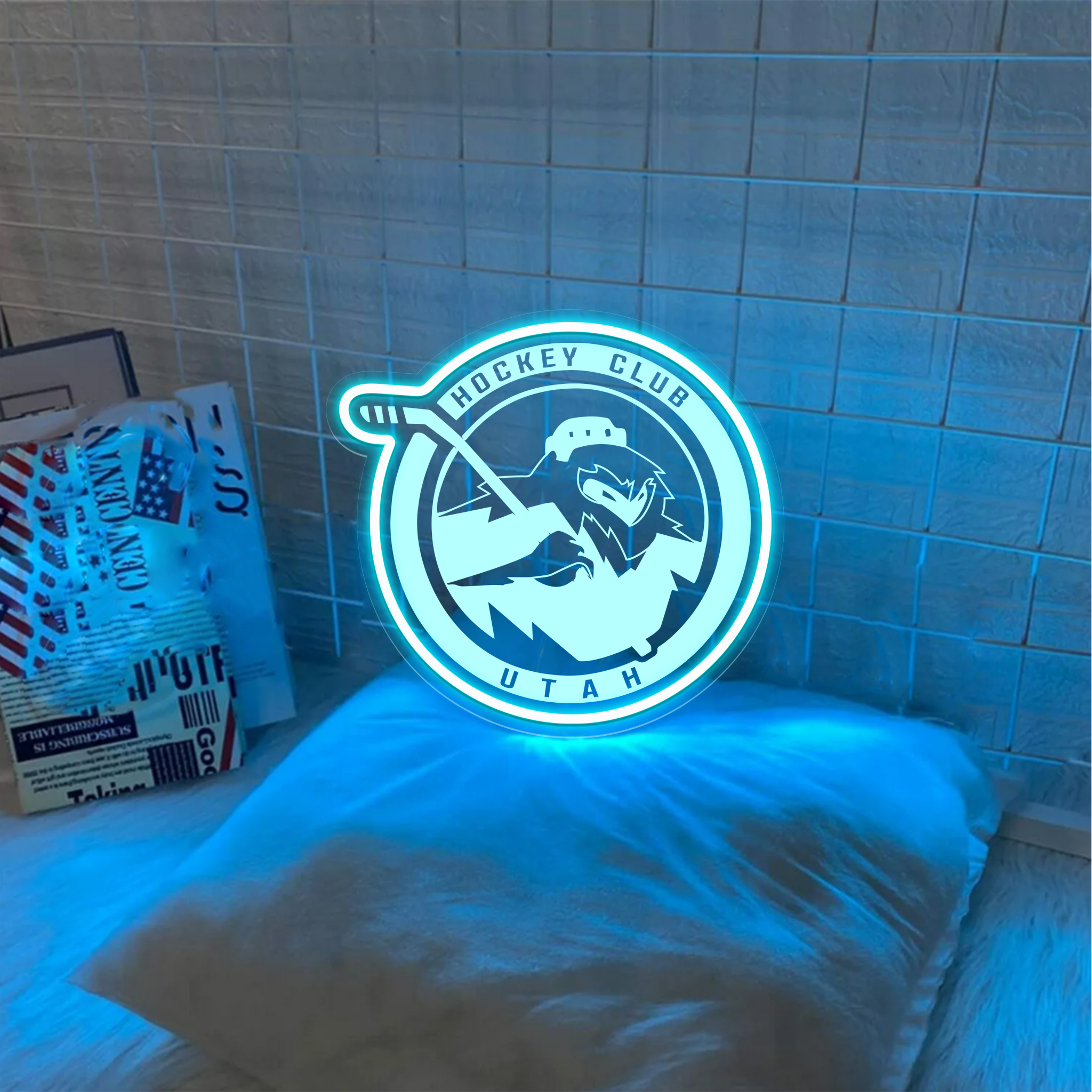 Utah Hockey Club Ice Hockey Laser Signs