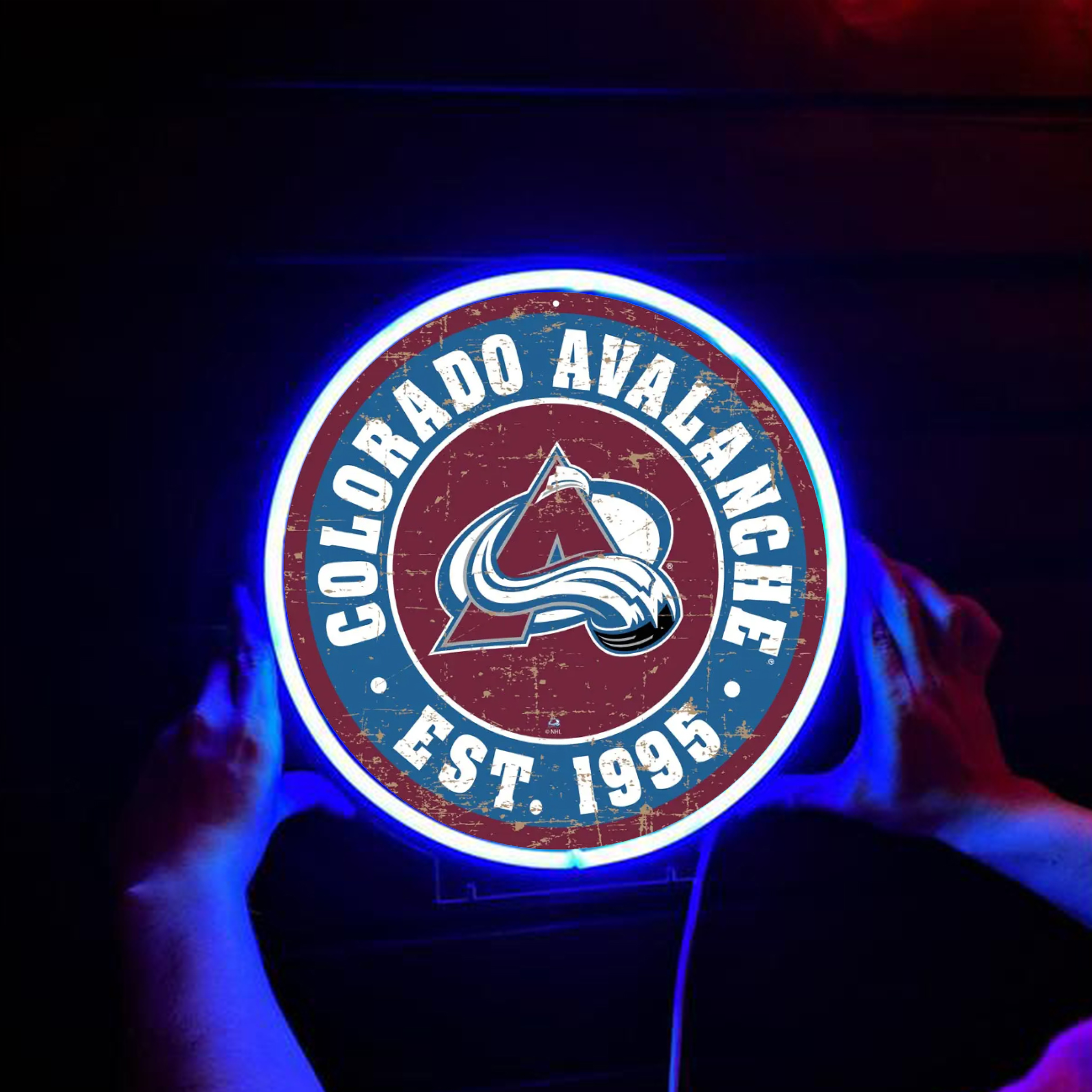 Colorado Avalanche Ice Hockey UV Sign Wall Decor