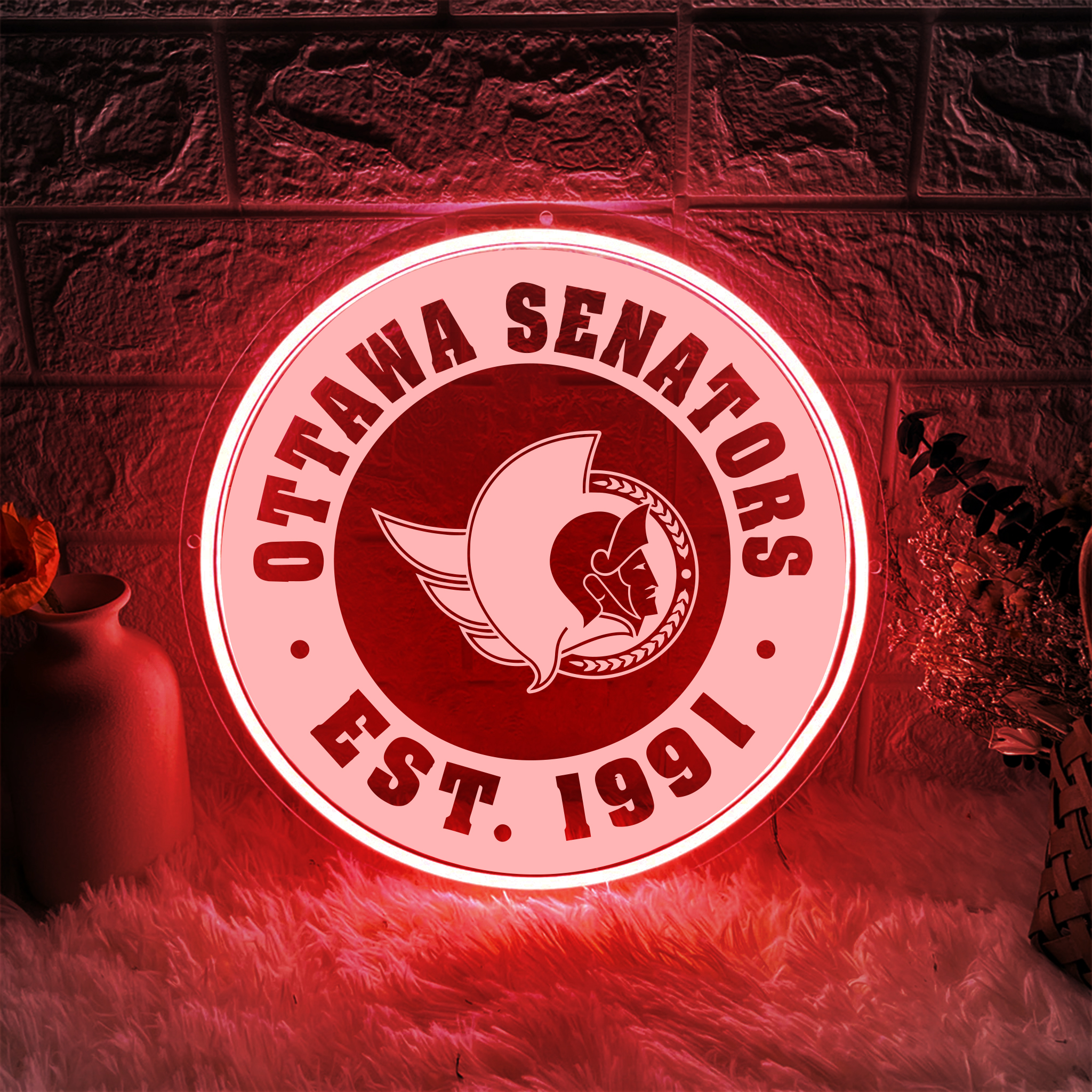 Ice Hockey Ottawa Senators Laser Sign