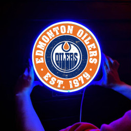 Edmonton Oilers Ice Hockey UV Sign