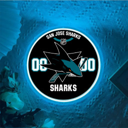 San Jose Sharks Ice Hockey UV Sign Wall Decor