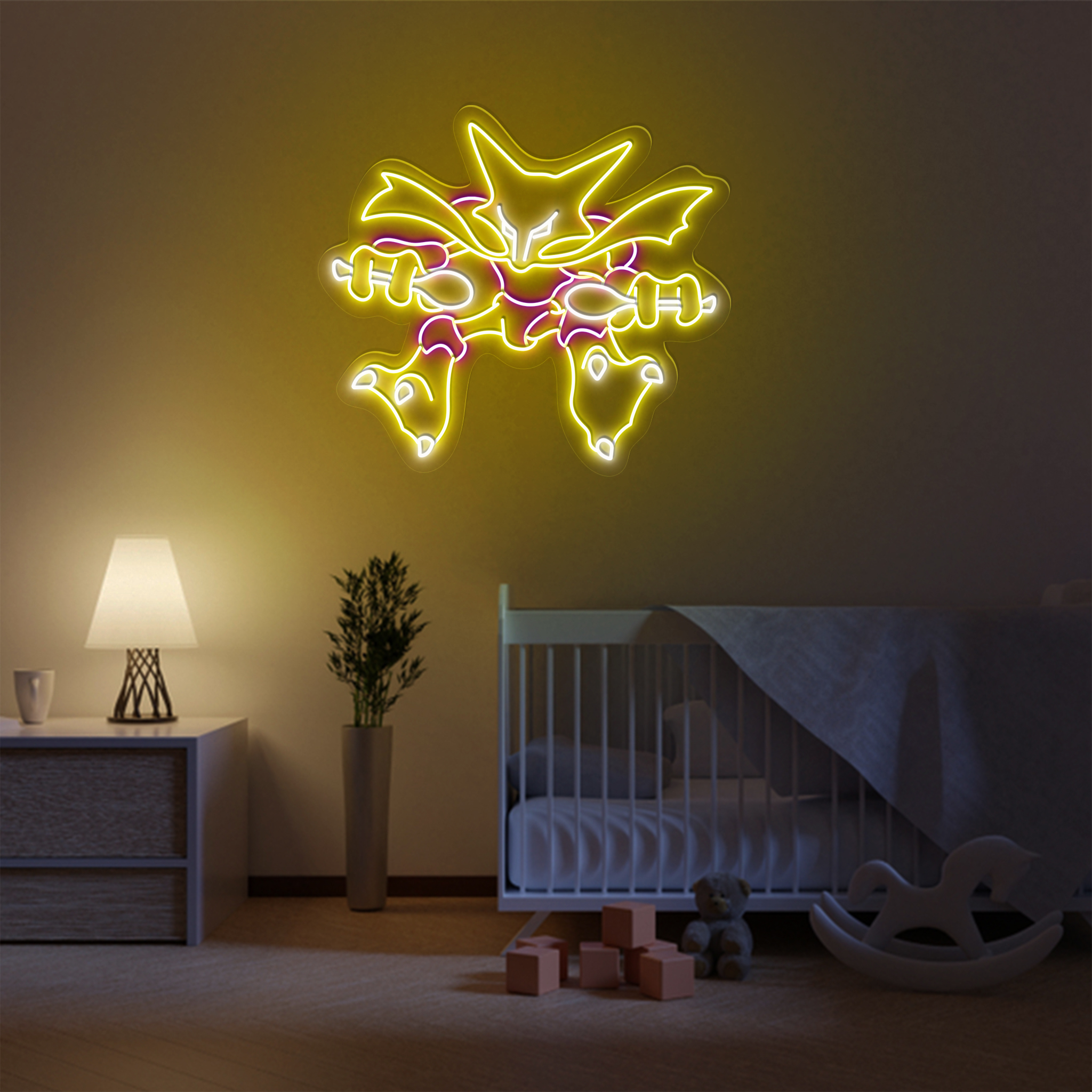 Alakazam Pokemon Neon Signs